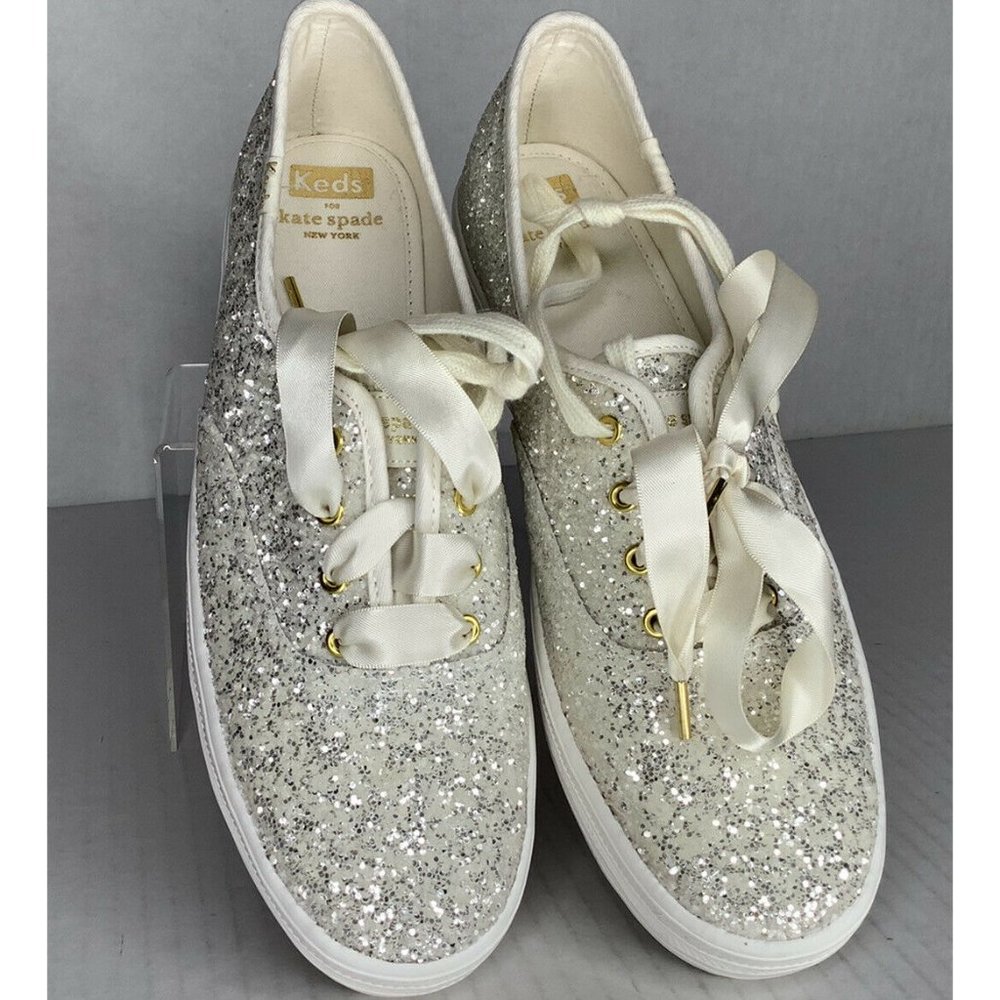 Keds X Kate Spade new York Bridal triple decker platform sneakers women's 9b